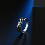 Black Gothic Bat Ring