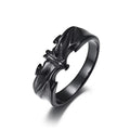 Black Gothic Bat Ring
