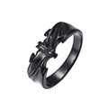 Black Gothic Bat Ring